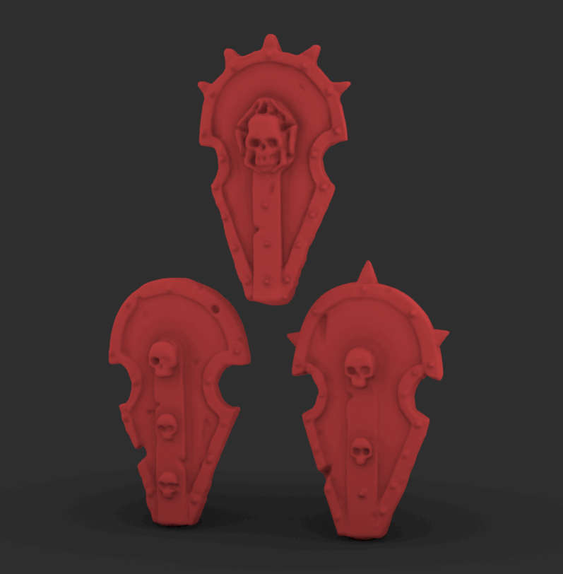 Classic Skeleton/Undead Shields (x3)
